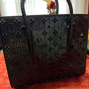 Christian Louboutin Black Embellished Tote